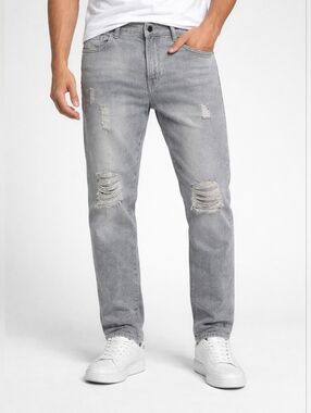 Men's Denim Distressed Jeans Straight Leg Size 38 ✨️NWT✨️